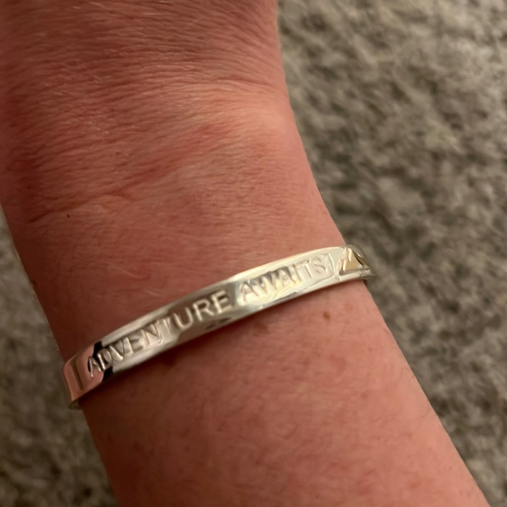 Rustic Cuff Adventure Awaits cuff bracelet